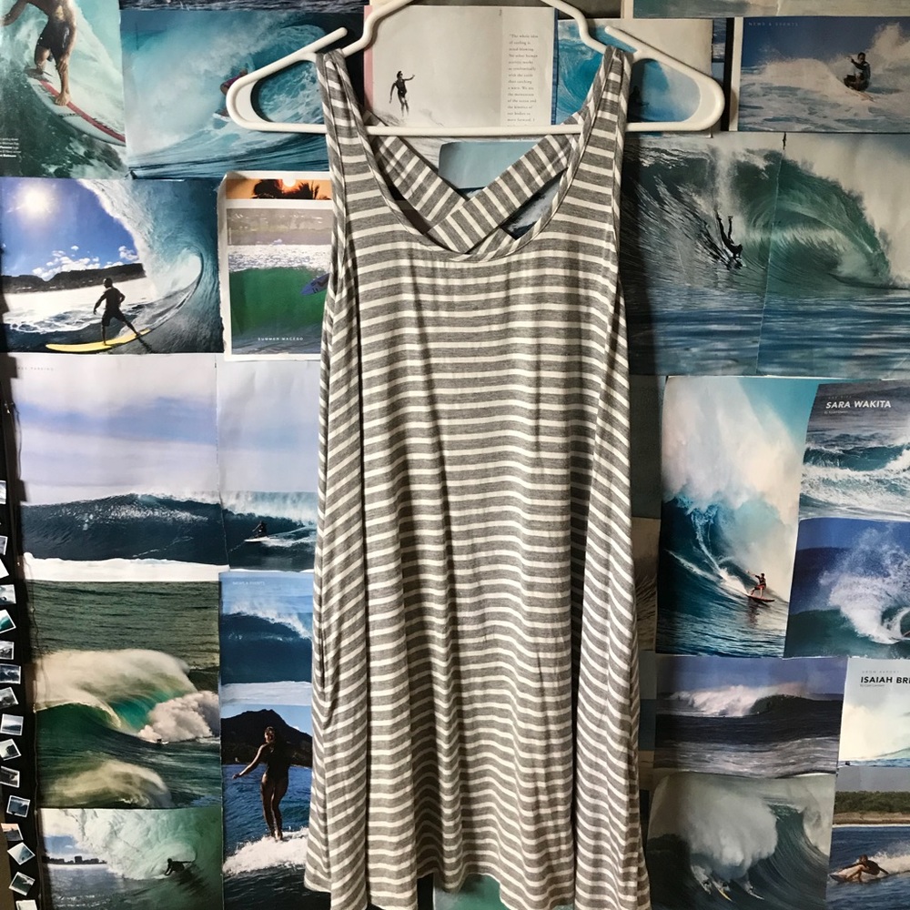 flowy striped dress